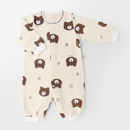 Snap-Up Romper-Brown Bear (Winter)
