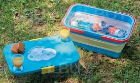 多啦A梦野餐篮连小茶几