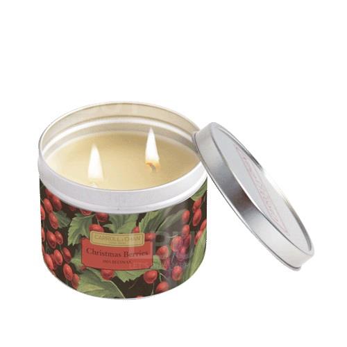 Christmas Berries罐裝蜂蠟蠟燭