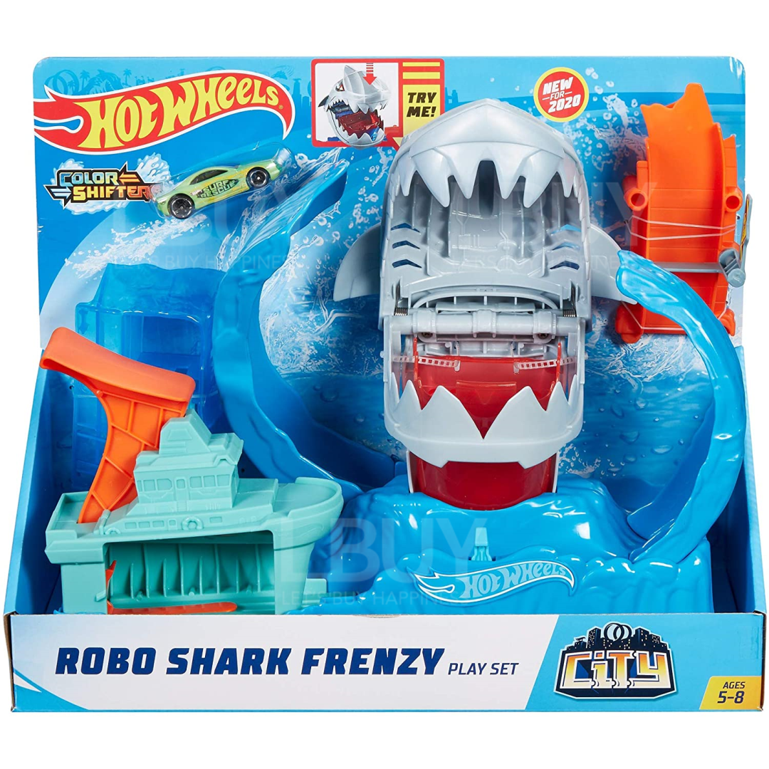 GJL12 Hot Wheels® Robo Shark Frenzy Play Set
