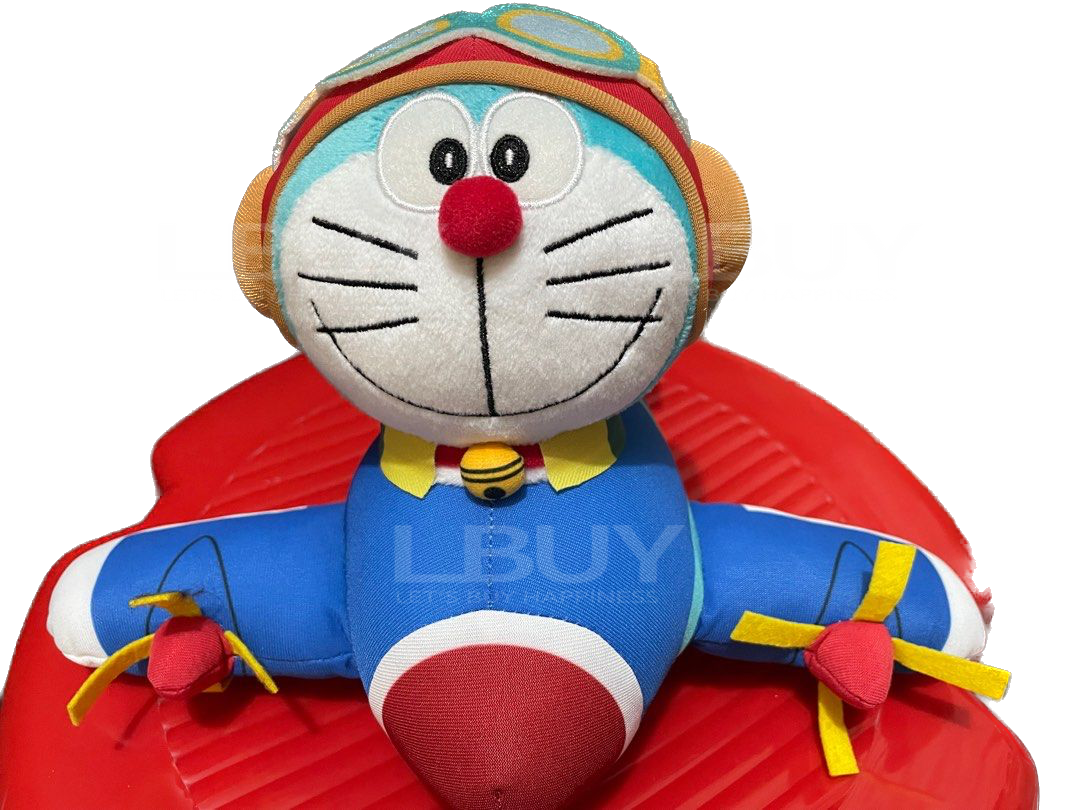 多啦A梦电影大雄与天空的理想乡 飞机造型毛公仔-A款