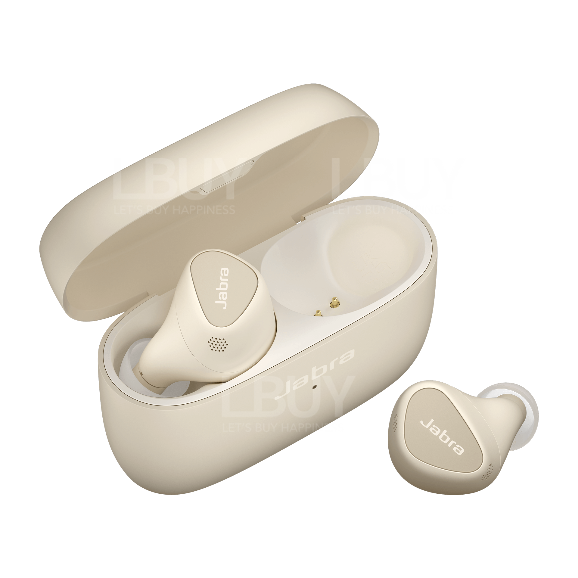 Jabra Elite 5 溷合式主动降噪真无线耳机 金米色