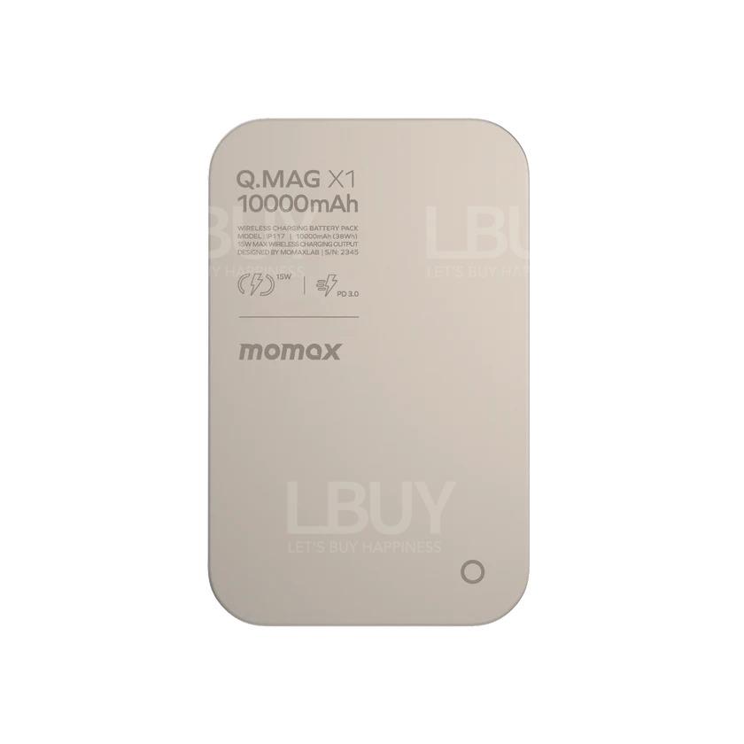 Momax Q.Mag X1 10000mAh Wireless battery pack IP117 - Titanium