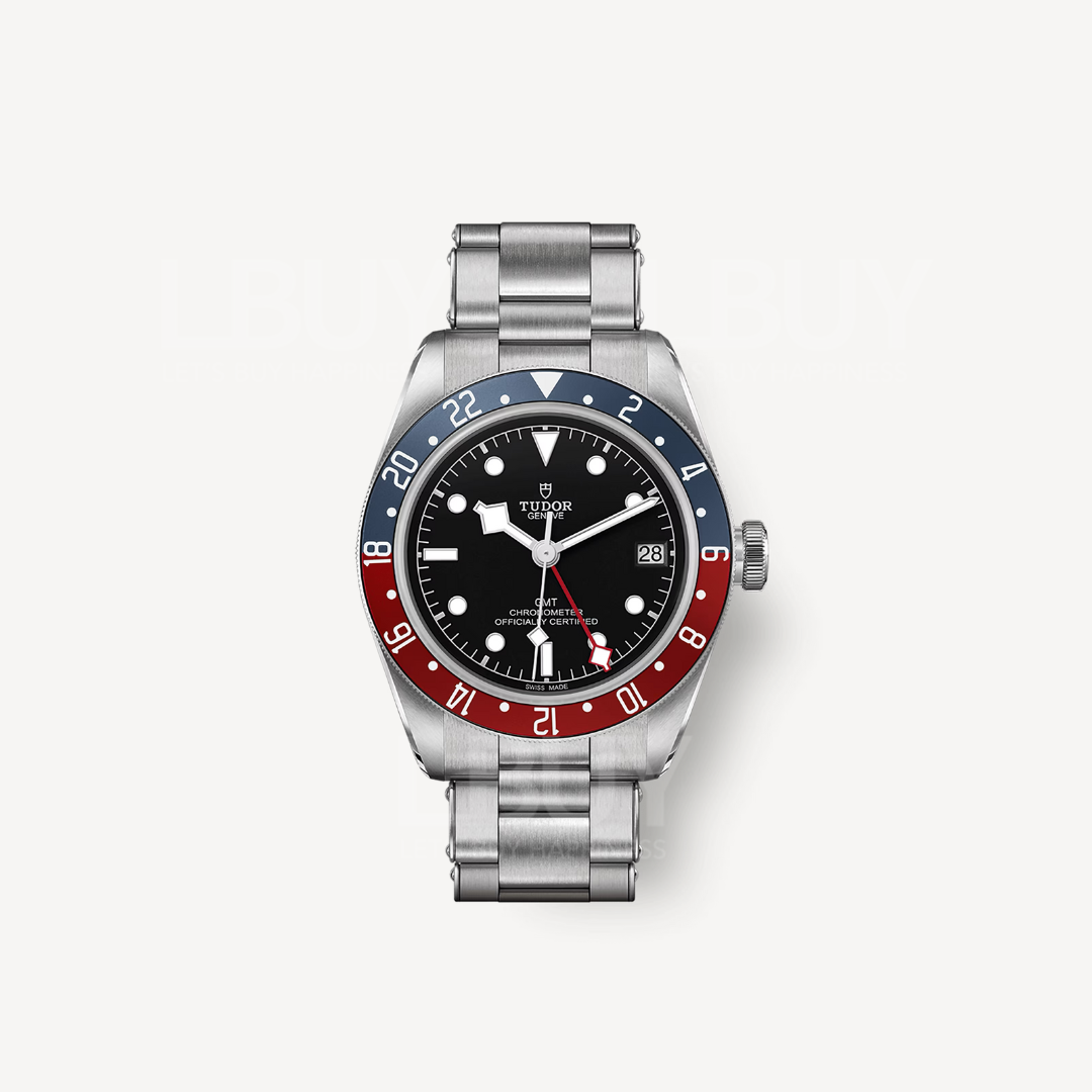 Tudor 帝陀 Black Bay GMT 哑酒红色及蓝色外圈 黑色錶盘 M79830RB