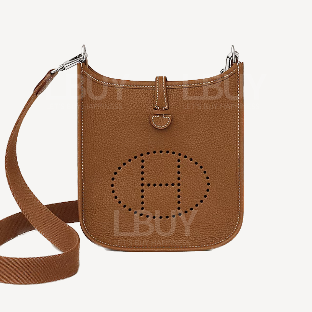 Hermes Mini Evelyne 16 Amazone Bag 金色 銀扣