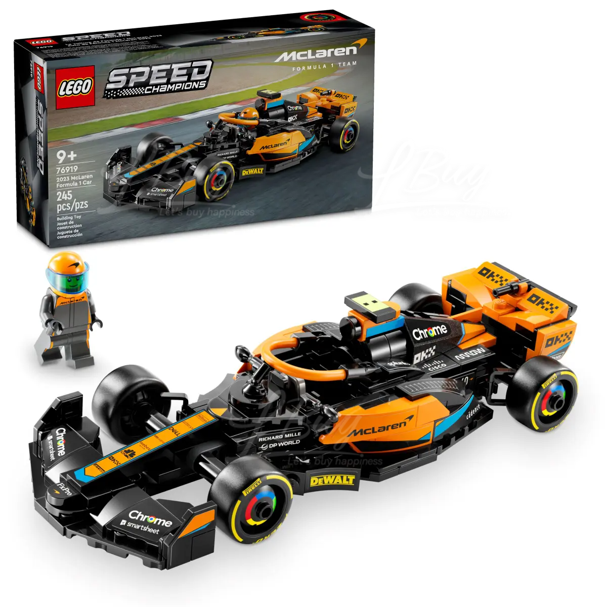 LEGO 76919 Speed Champions 2023 McLaren Formula 1 Race Car 9+