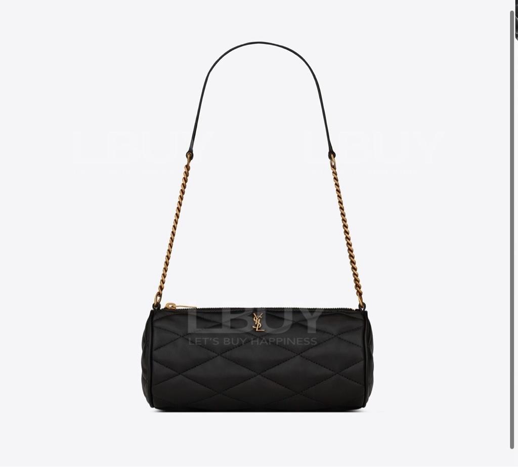 YSL SADE絎縫小羊皮迷你圓筒手袋