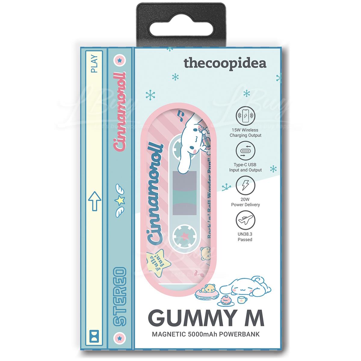 thecoopidea x Sanrio GUMMY M 5000mAh 磁吸式行动电源 玉桂狗