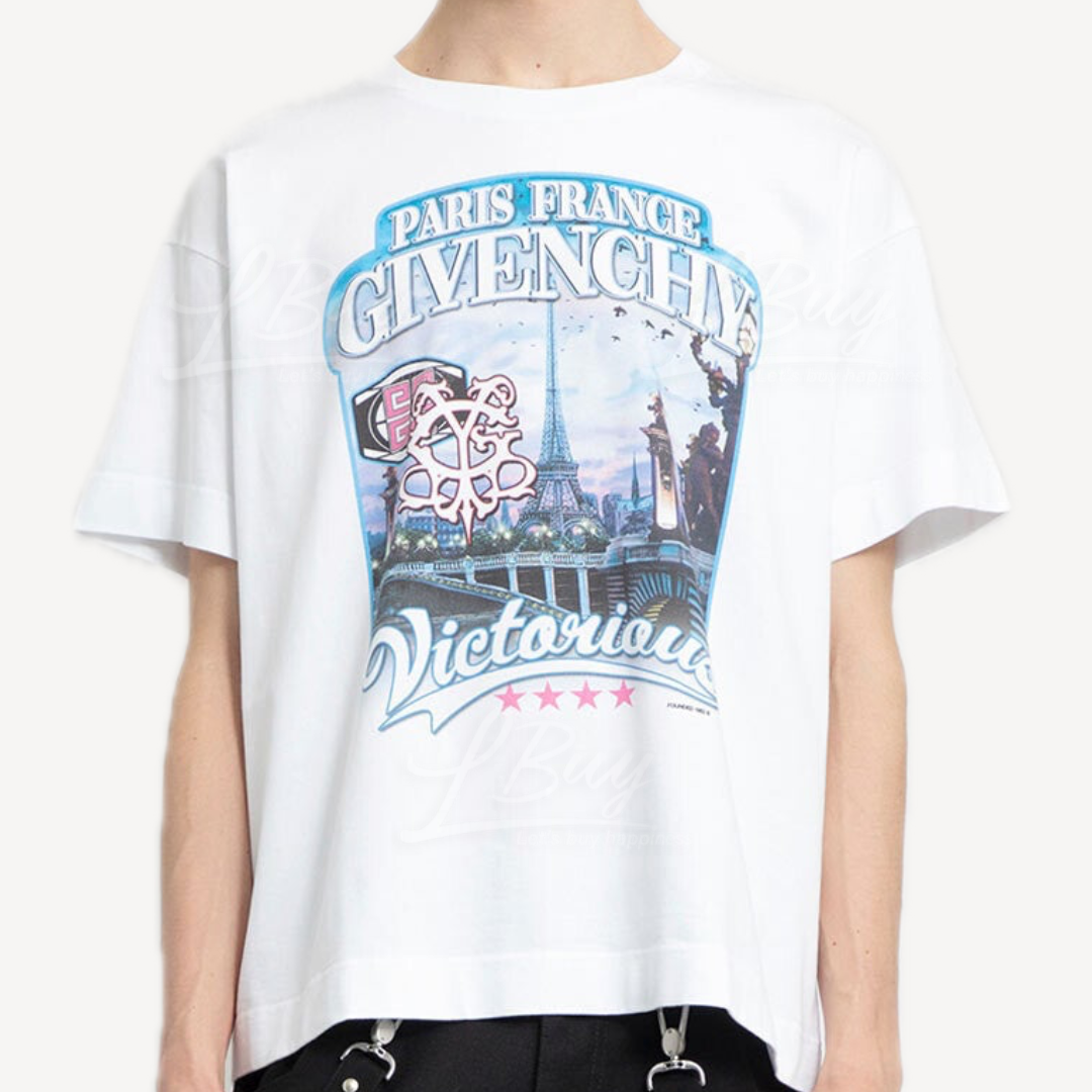 Givenchy 巴黎鐵塔白色短袖Tee T-Shirt