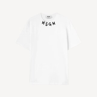 MSGM logo印花棉T恤