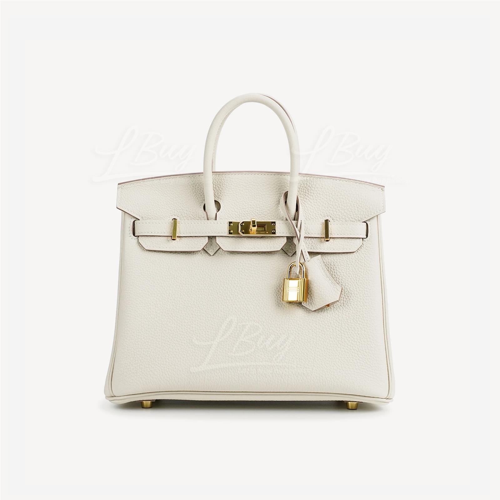 Hermes Birkin 25 Bag Craie ghw