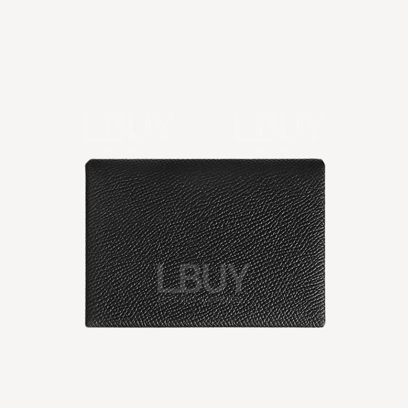 Hermes Calvi Duo Compact Card Holder 黑色