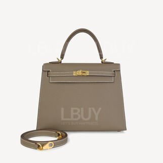 Hermes Kelly 25 Bag 手挽袋 Etoupe ghw 大象灰 金扣