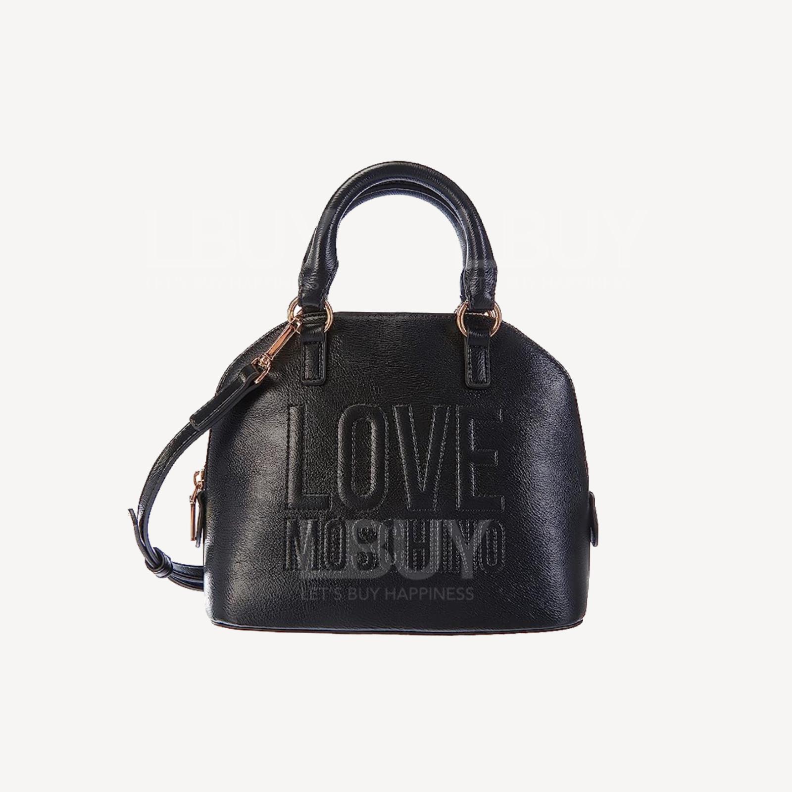 Love Moschino黑色Logo贝壳包