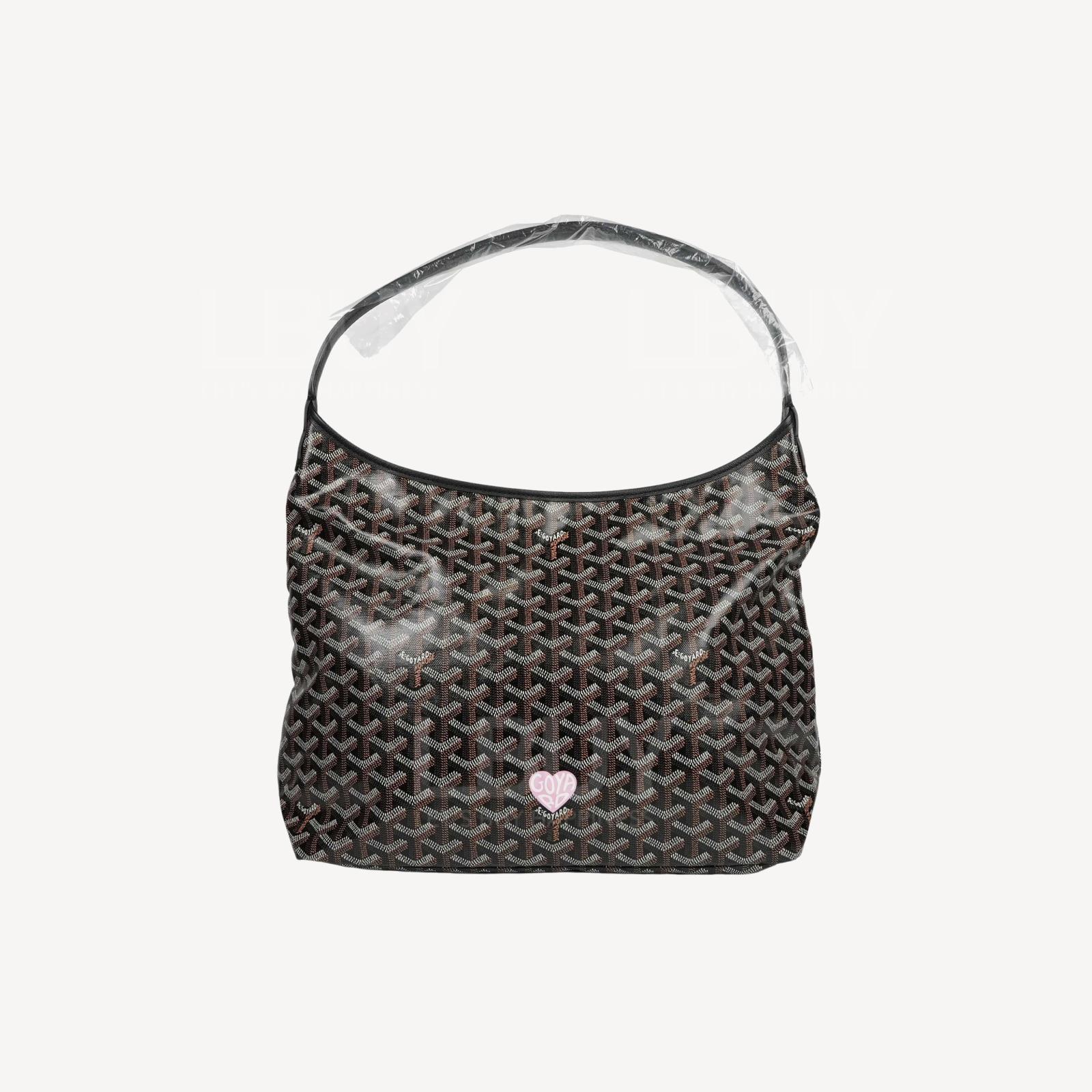 Goyard Boheme Hobo Bag Limited Edition Black with Pink Heart