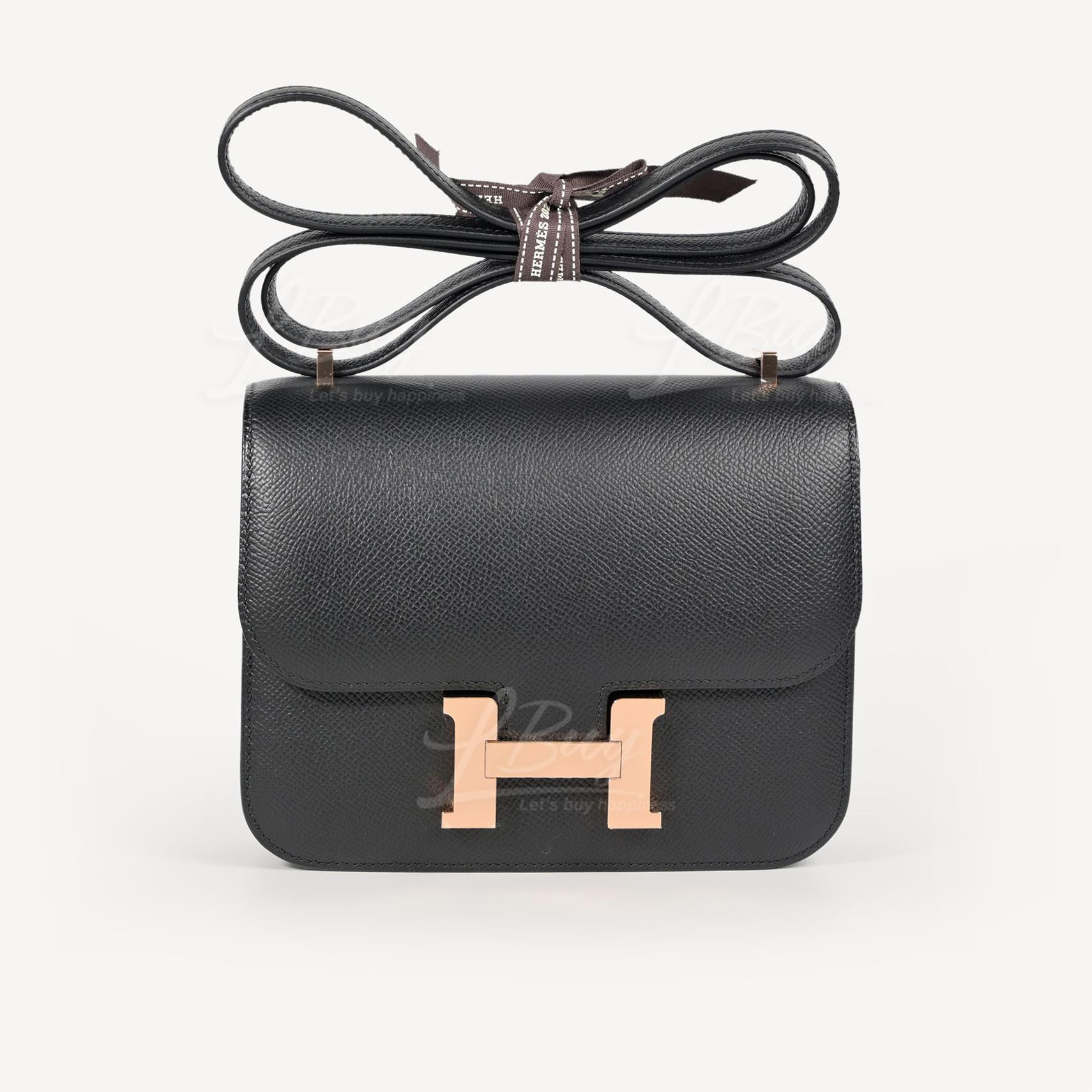 Hermes Mini Constance 19 Black rghw