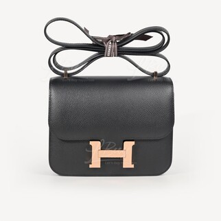 Hermes Mini Constance 19 Black rghw