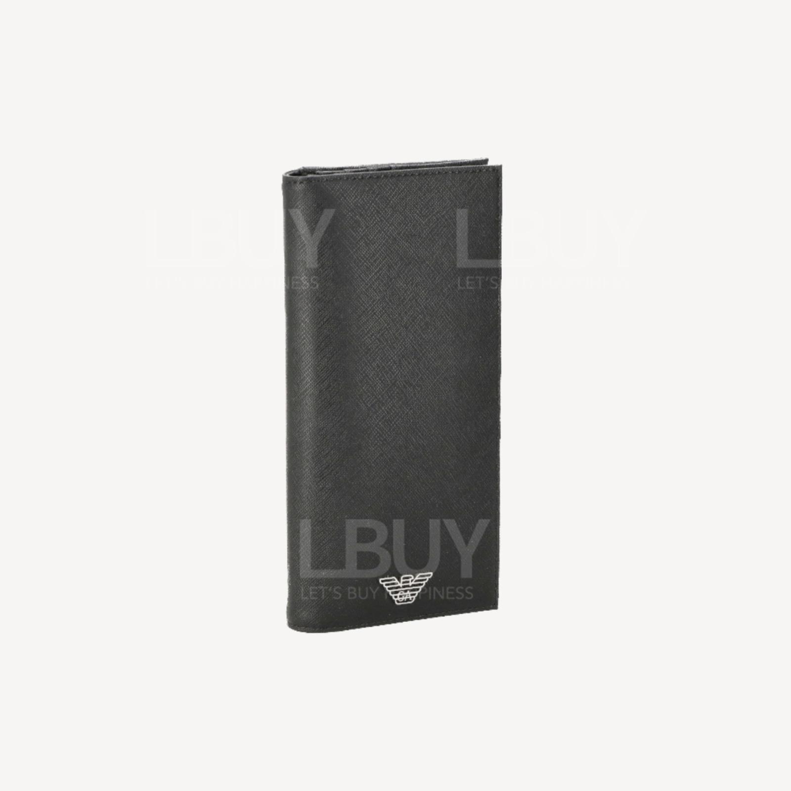 EMPORIO ARMANI 男士黑色長銀包