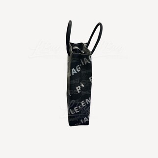 Balenciaga 黑銀併色Logo Mini Totebag