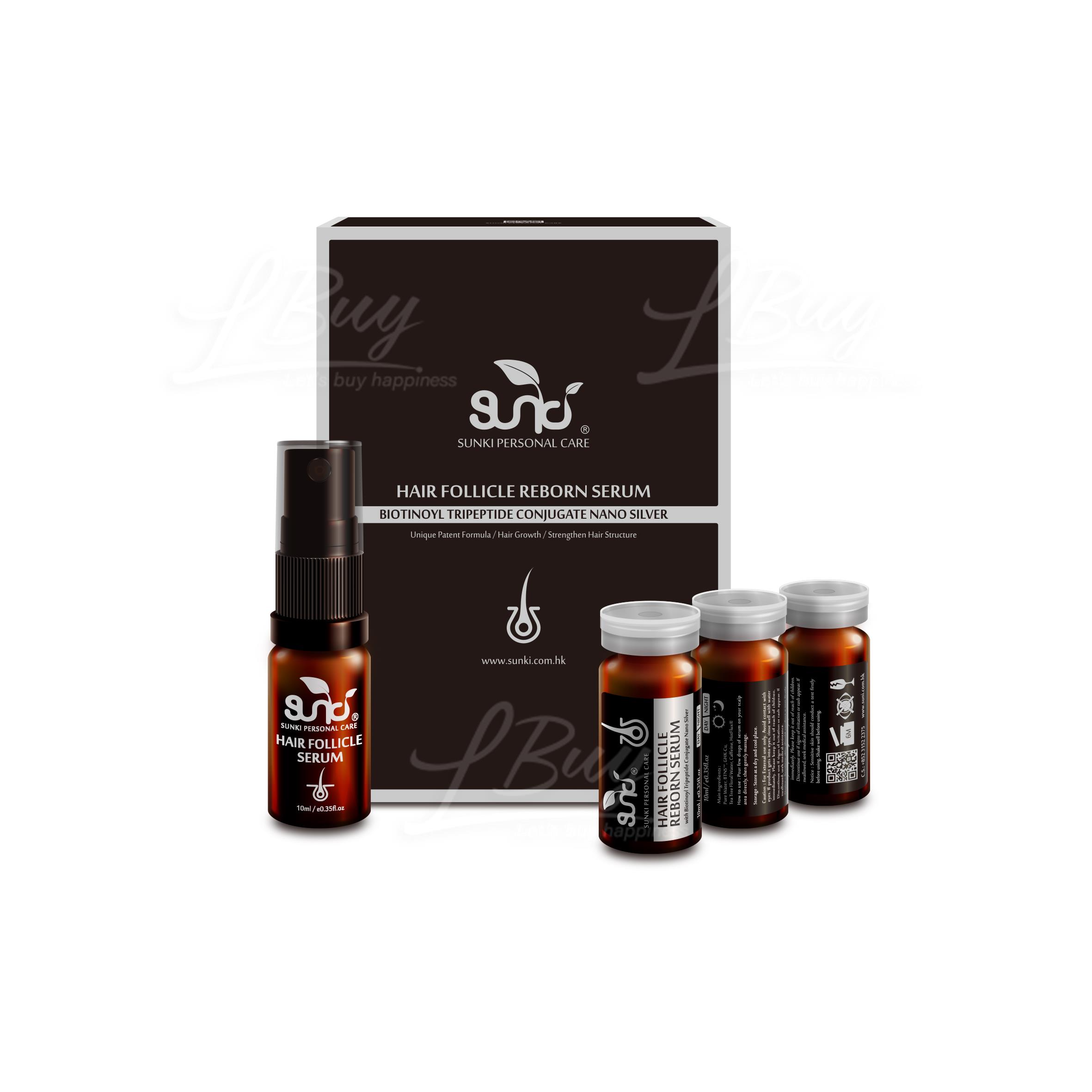 SUNKI 生物素三胜肽納米銀‧喚醒毛囊精華素 30ml