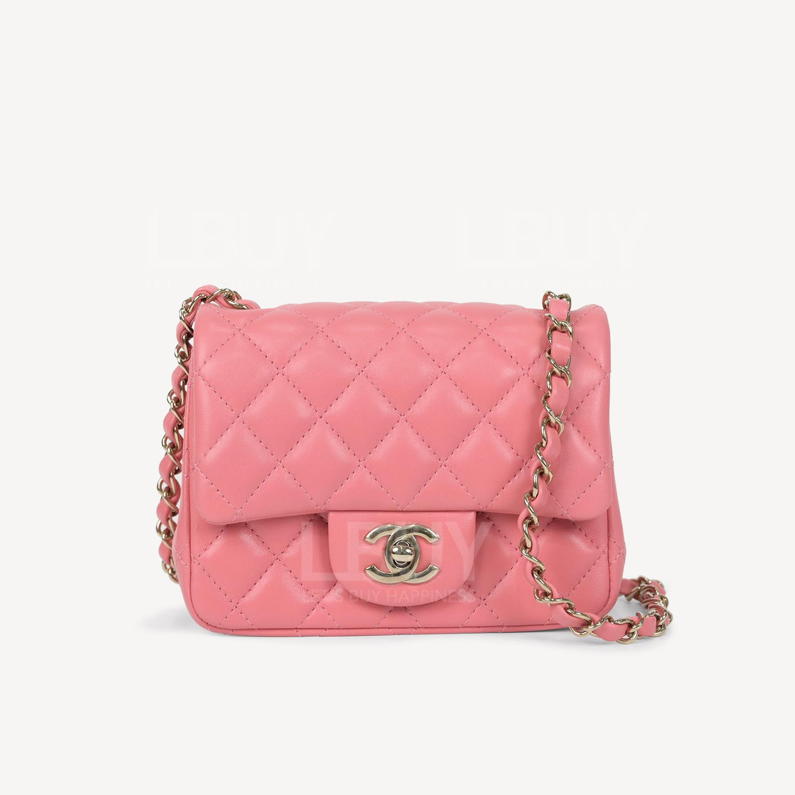 Chanel Classic Flap Bag Pink 17cm A35200