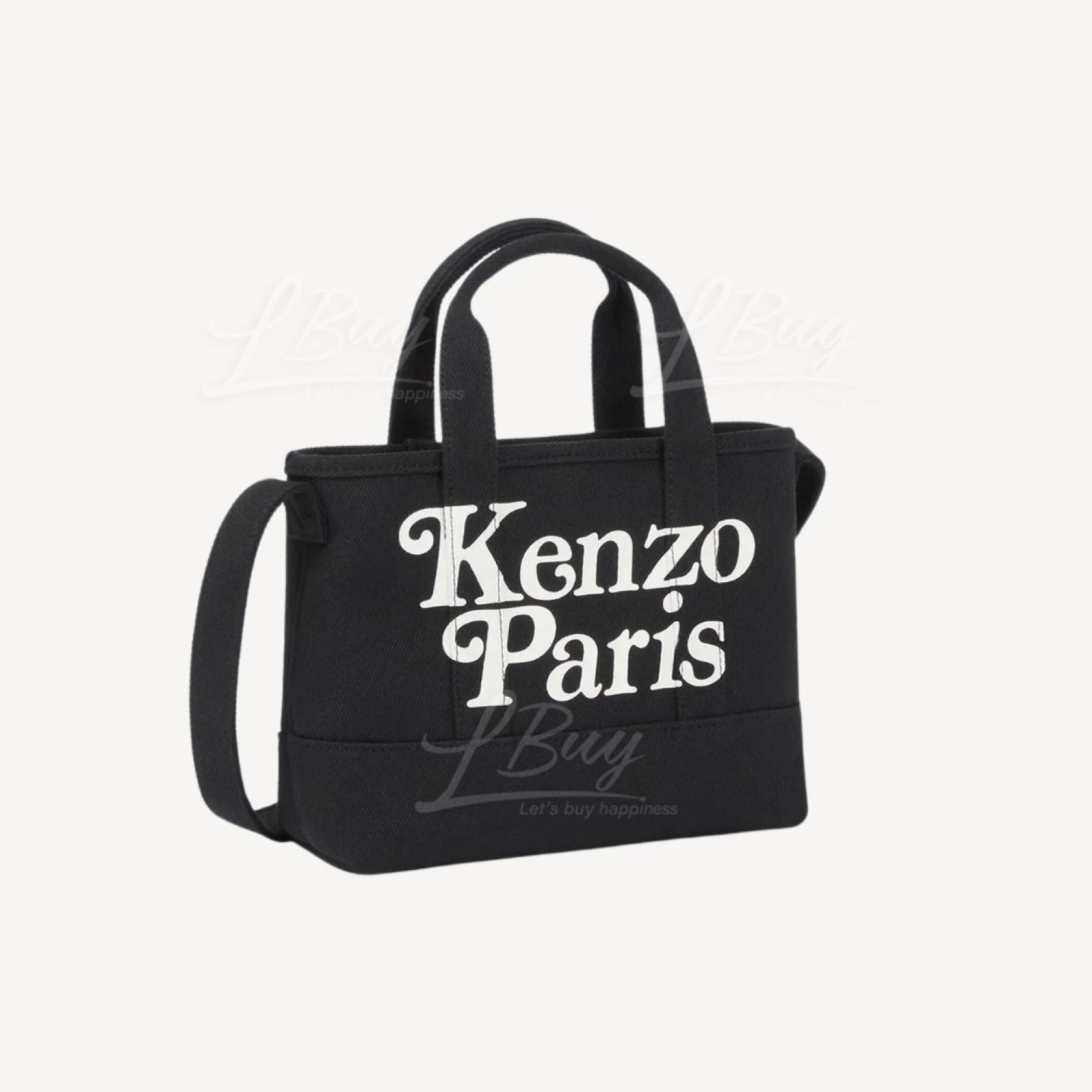 KENZO SMALL 'KENZO UTILITY' CANVAS TOTE BAG 黑色