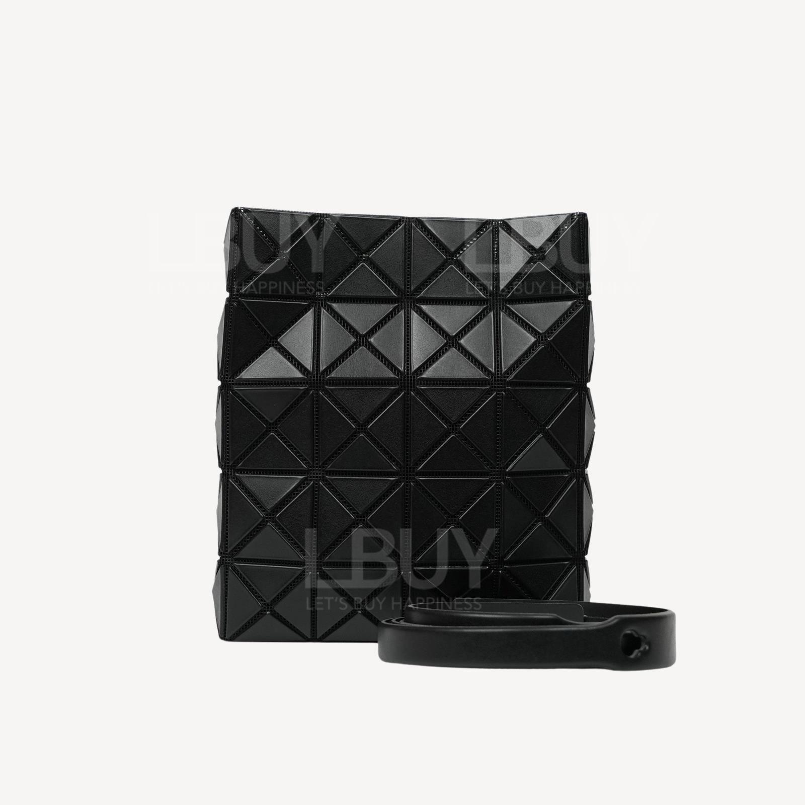 Bao Bao Issey Miyake Prism Matte Shoulder Bag Black BB33AG506