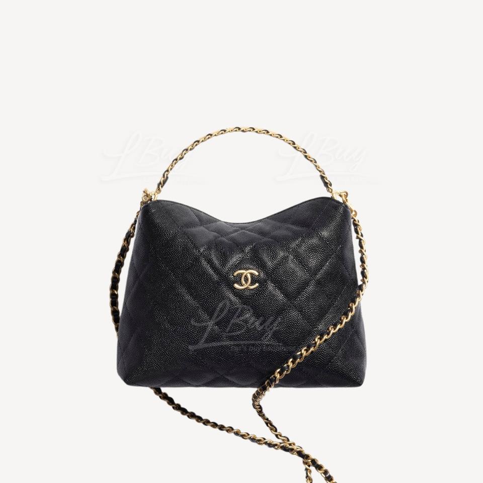 Chanel Handle 黑色手挽 Hobo手袋 AP4066