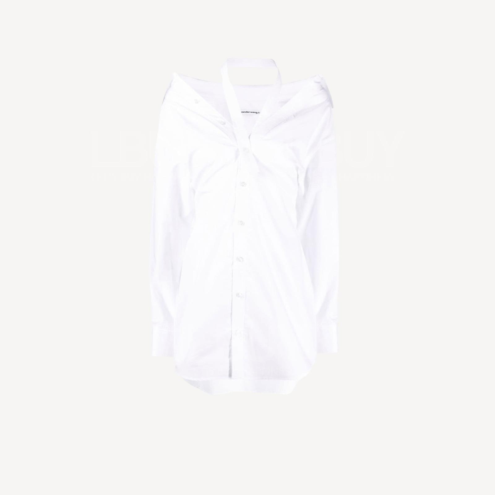 Alexander Wang露肩襯衫裙