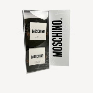 Moschino Green Teddy Bear Logo Socks Pack of 2 Pairs