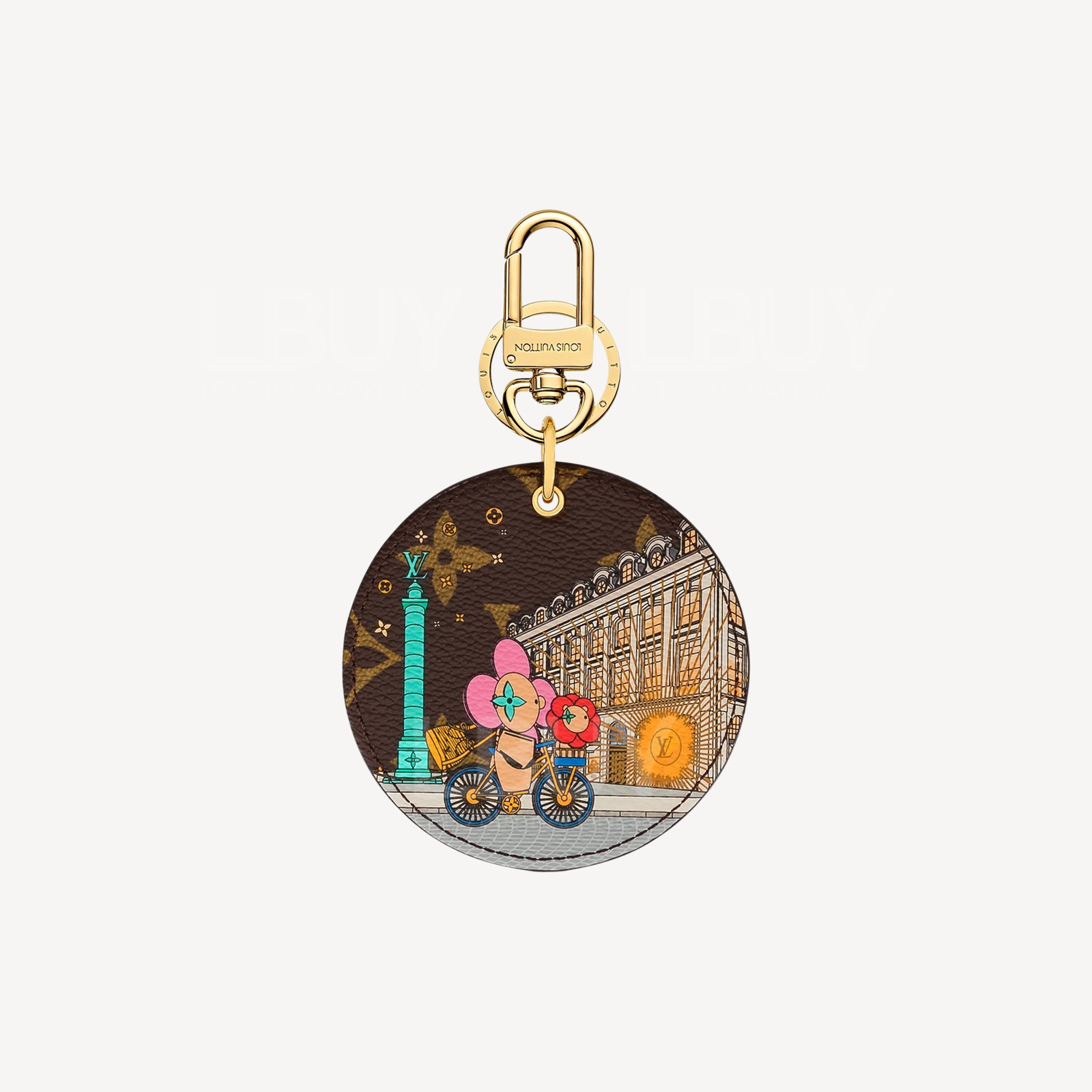 LV Illustre Xmas Paris Mascot Vivienne Bag Charm and Keychain M00872