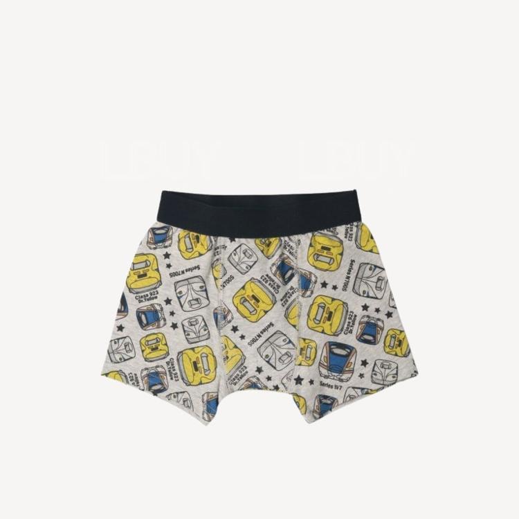 Shinkansen Boys Boxer Grey Colour  (2 Pieces) (Size: 100-130)