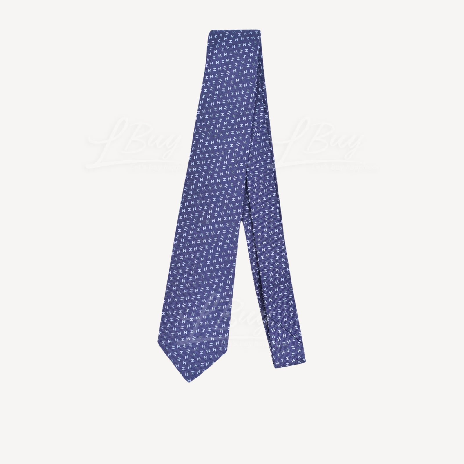 Hermes Tie 7 Flot de H Tie Marine Ciel
