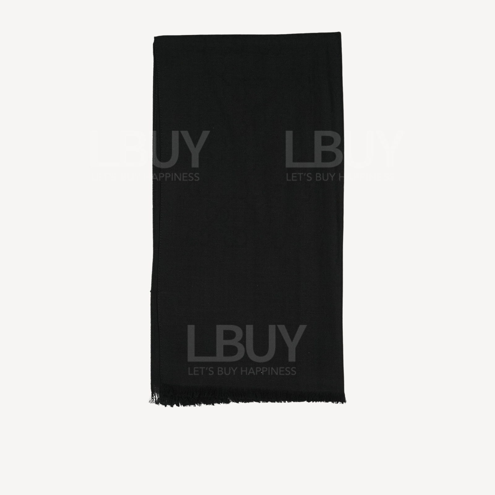 Gucci GG Logo 黑色羊毛真丝围巾颈巾 165904