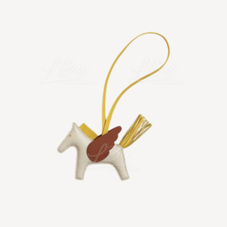 Hermes Rodeo Pegase PM Charm Craie Jaune De Naples Cuivre