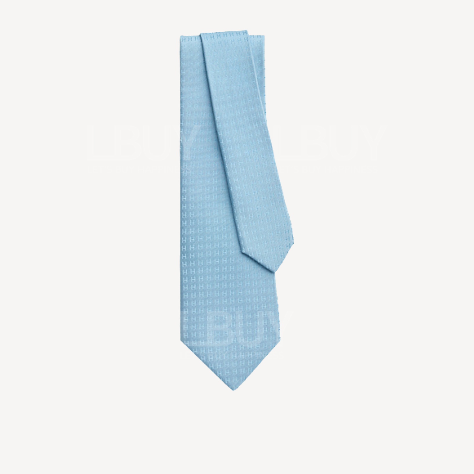 Hermes Faconnee H tie Bleu Ciel