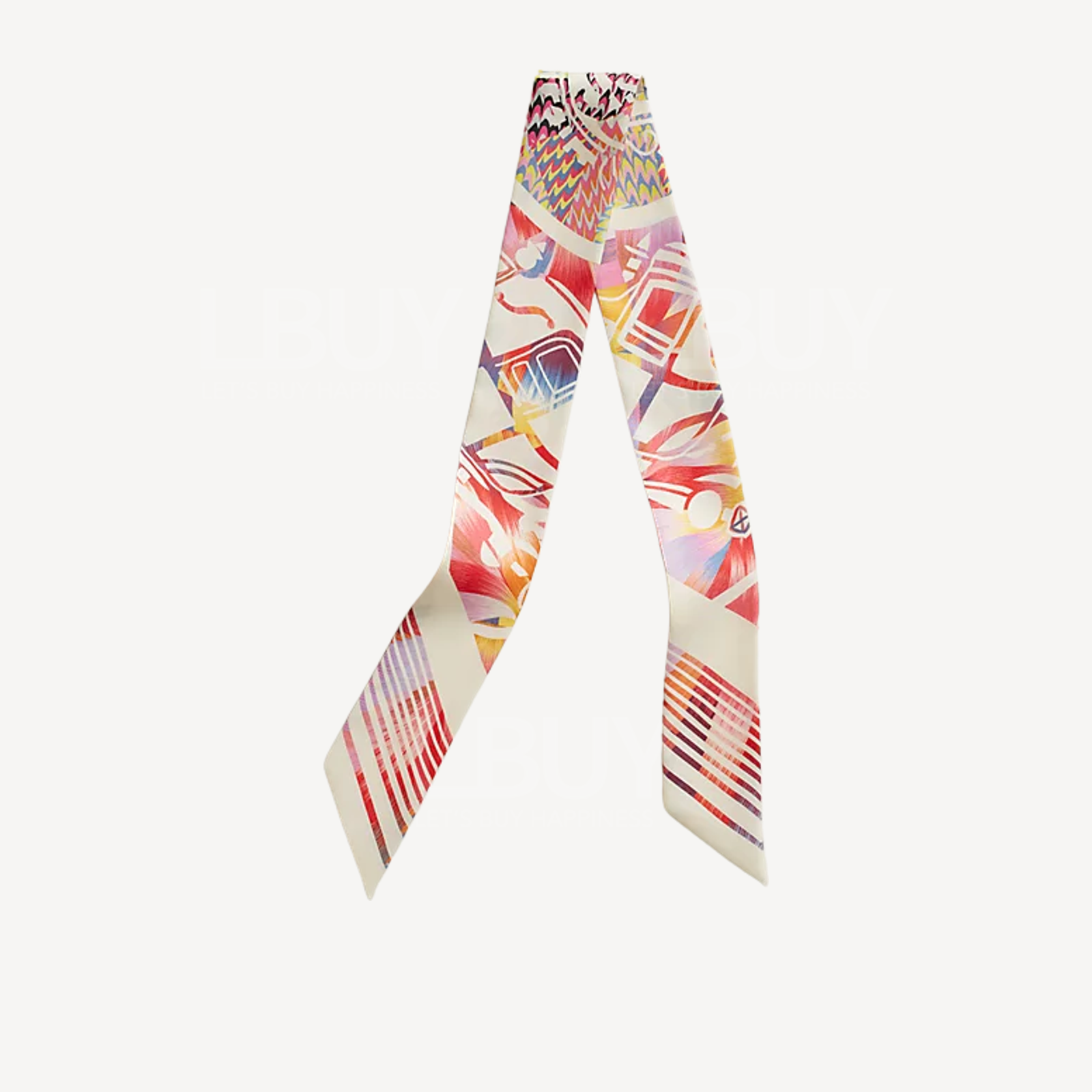 Hermes Ex-Libris Marble Silk Twilly 粉红色 白色 蓝色