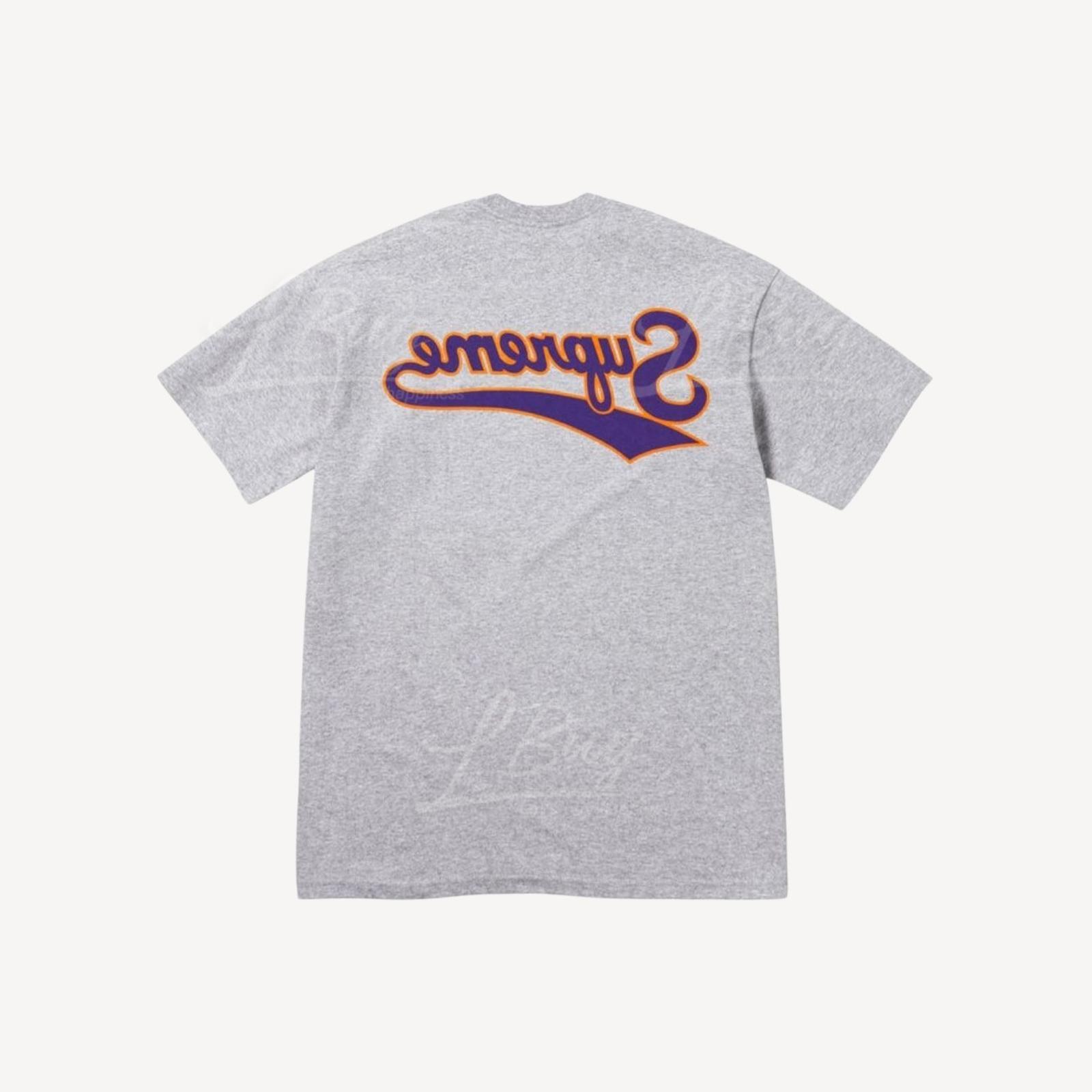 Supreme Backwards 灰色短袖T恤