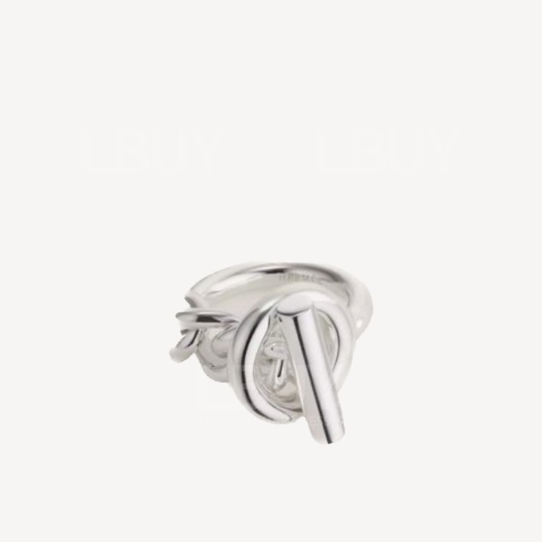 Hermes Croisette 925 Silver Ring Large Model