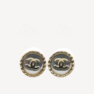 Chanel 金圈CC Logo耳环 AB6219