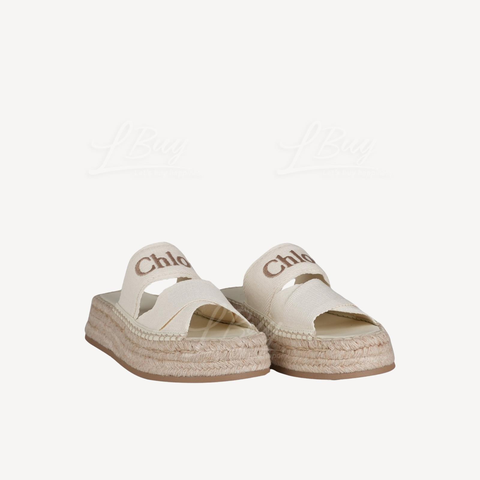 Chloe MILA SLIDE Frosted Almond 厚底涼鞋