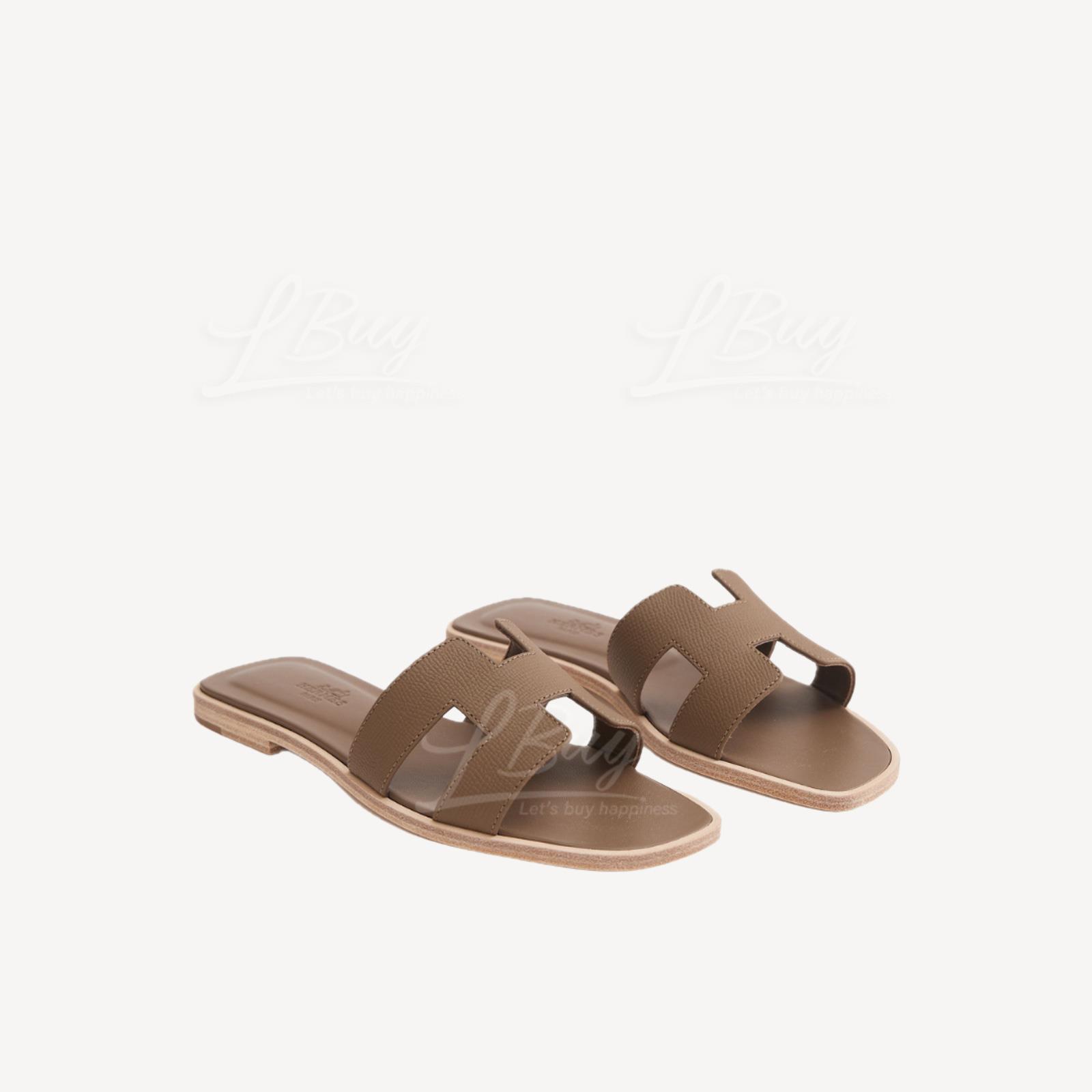 Hermes Oran Sandal 凉鞋 大象灰