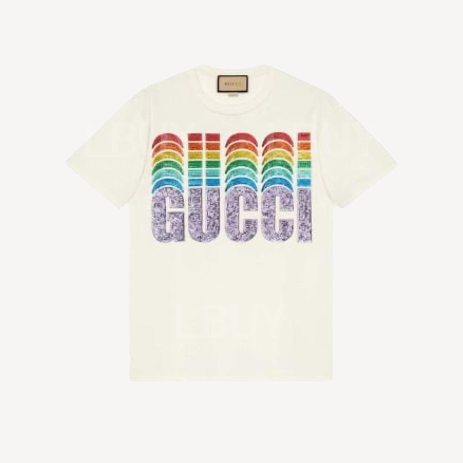 Gucci glitter Logo tee