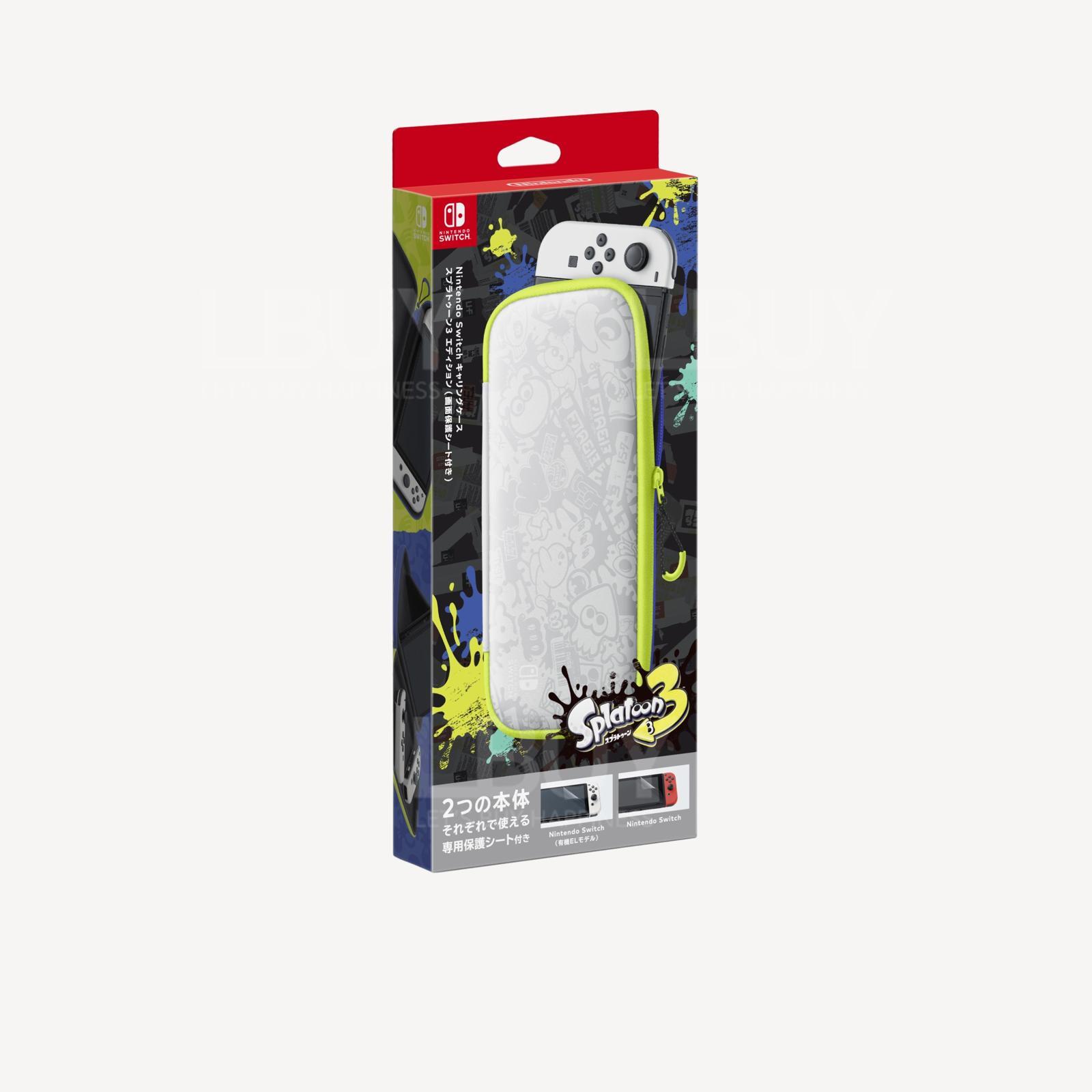 Nintendo Switch Carrying Case & Screen Protector (Splatoon 3 Edition)