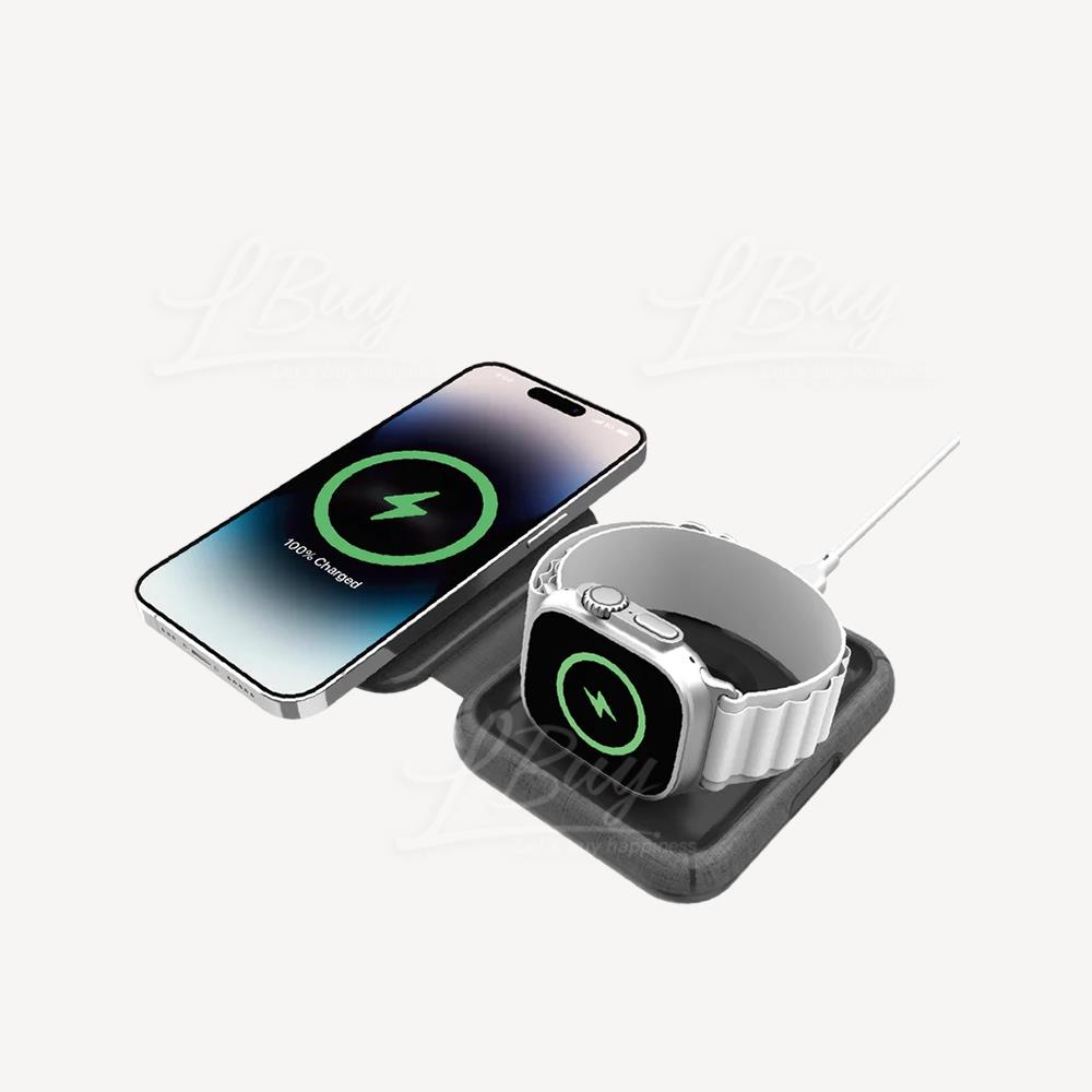 MOMAX Q.Mag Go 折叠 MageSafe 二合一无线充电器