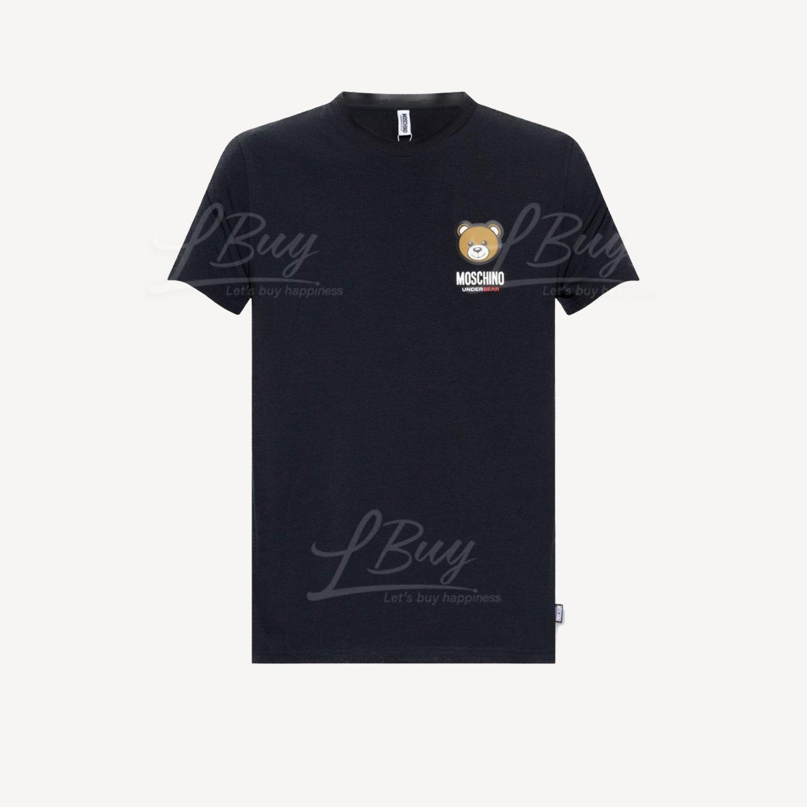 Moschino Underbear 女装小熊黑色短袖T-Shirt