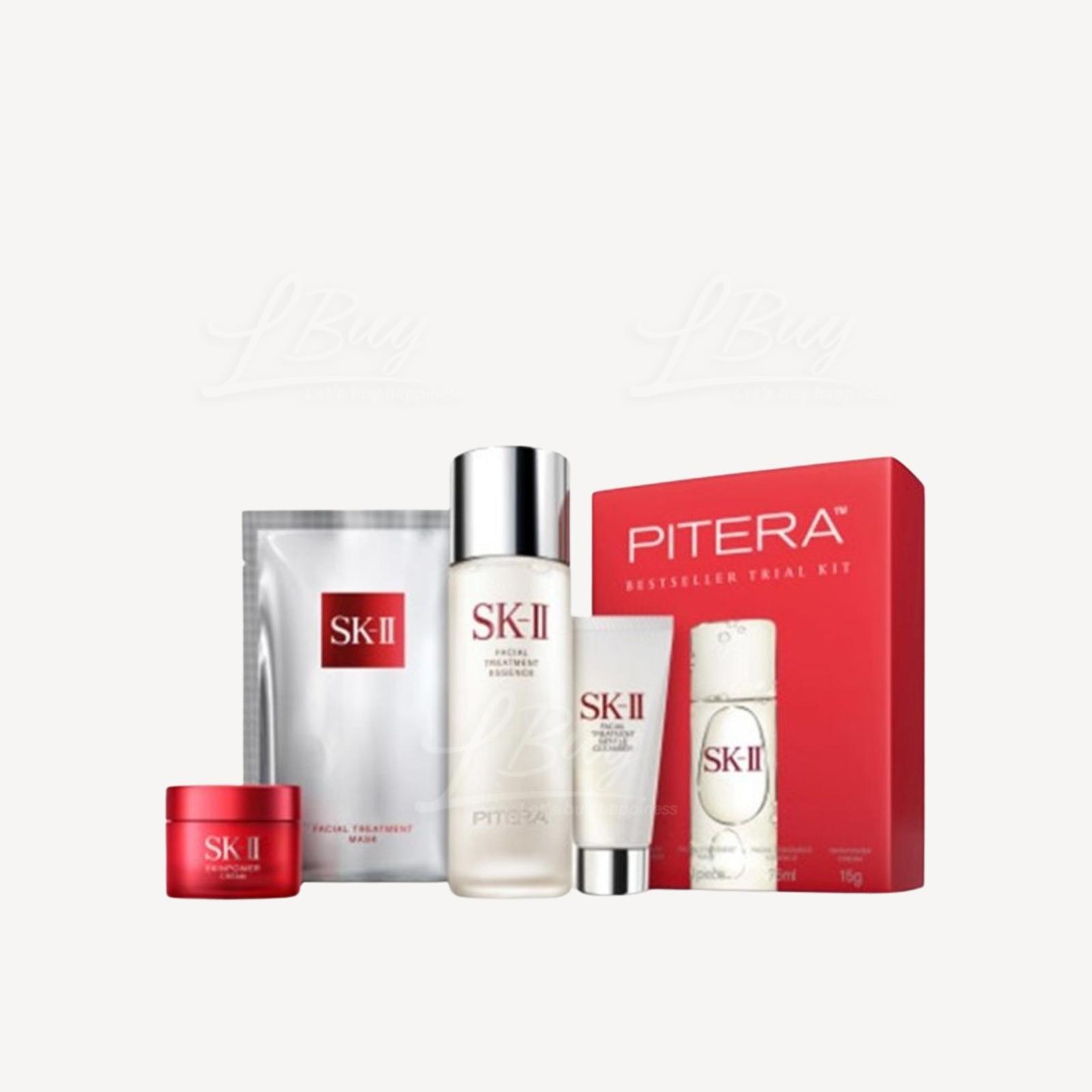 SK-II 畅销体验4件套 :1.神仙水 75ml  2.面膜1片 3.洁面乳 20g 4.活肤霜 15g