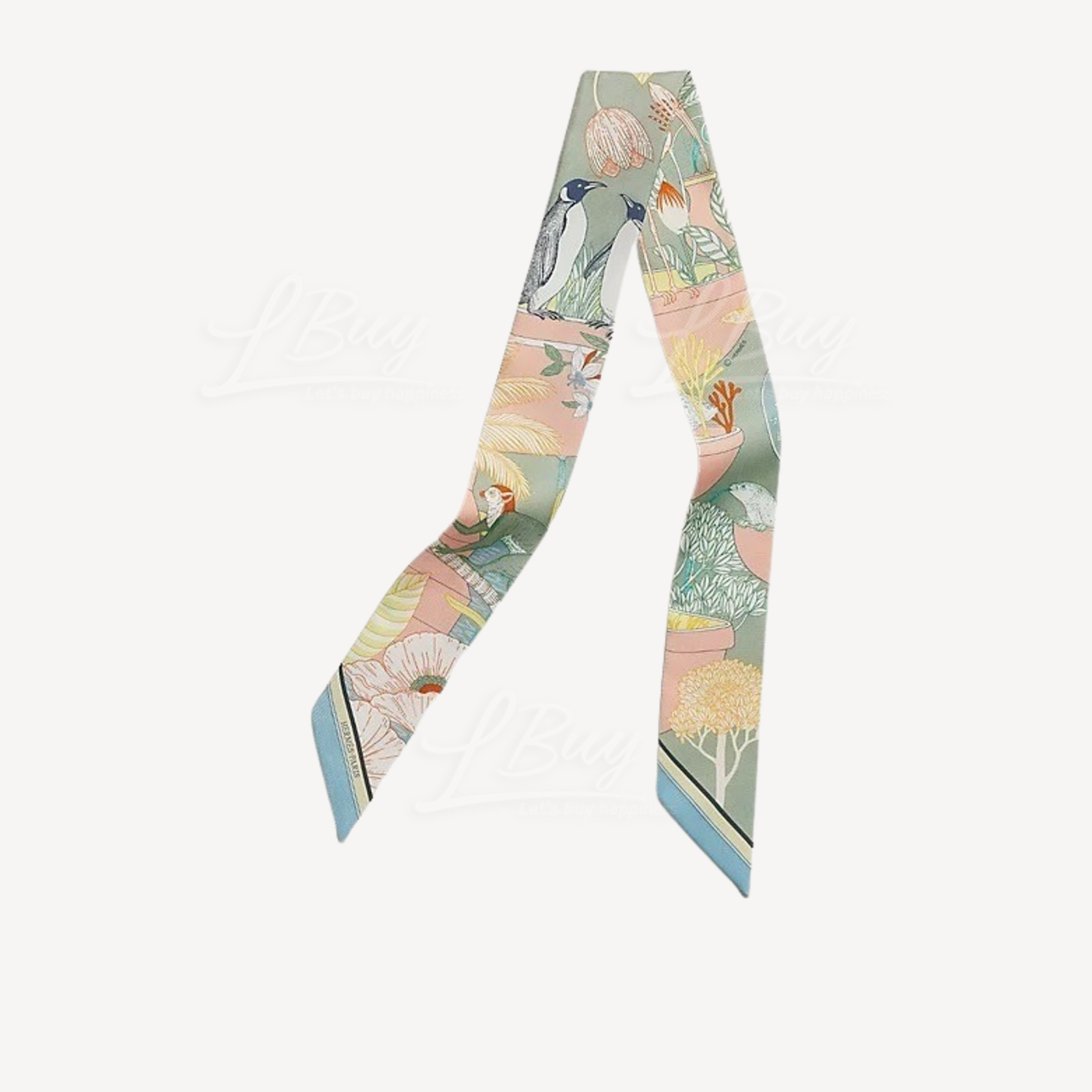Hermes Precious Paradise Twilly Vert Amande Abricot