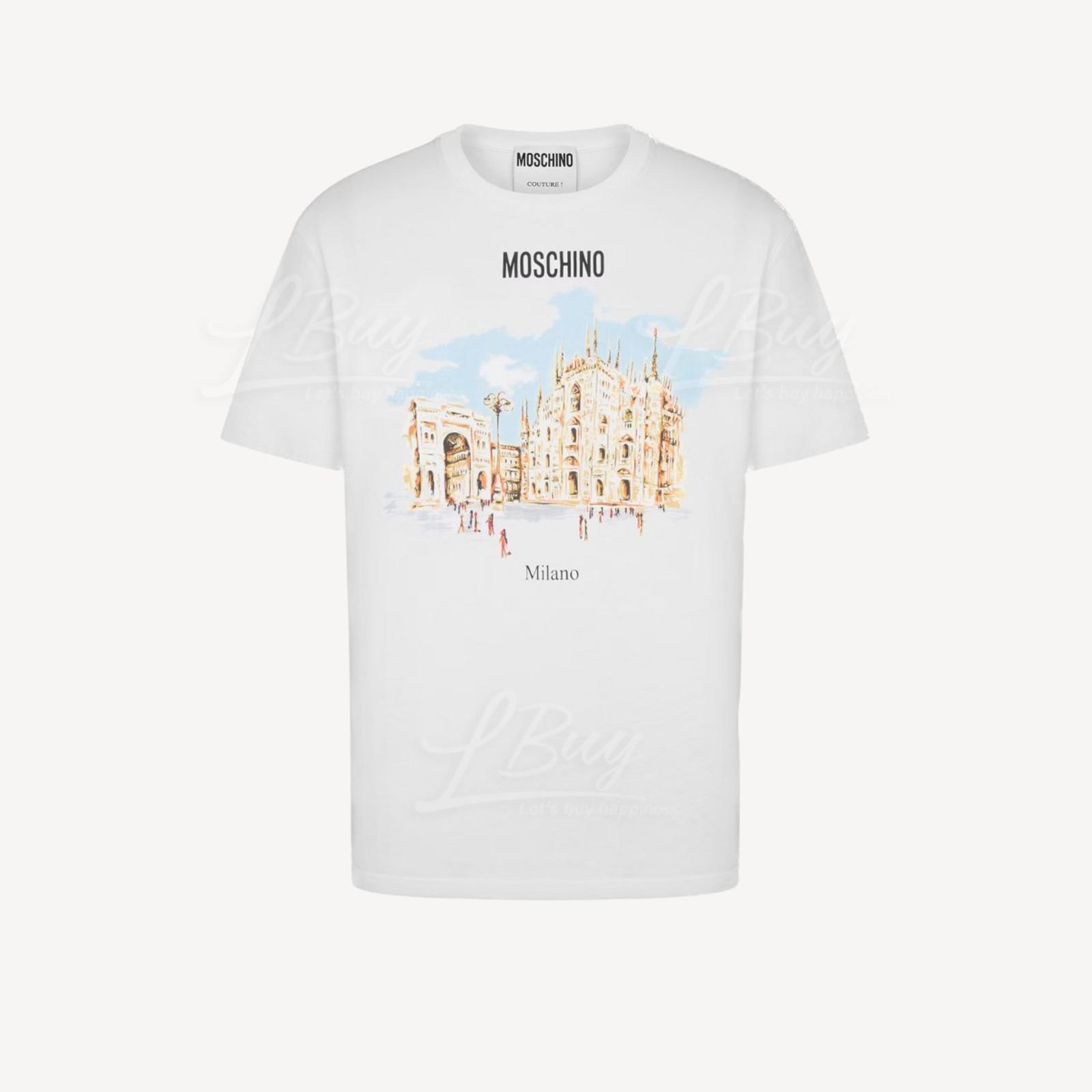Moschino graphic-print cotton T-shirt