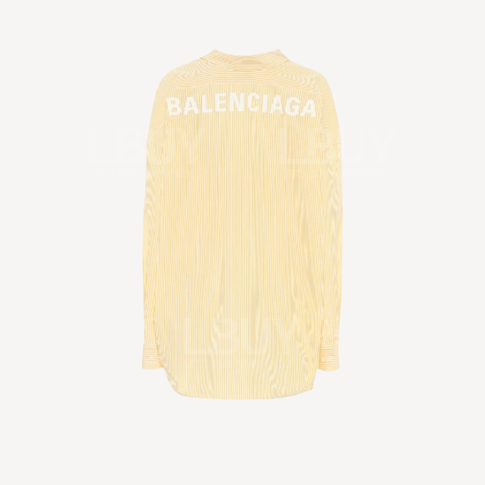 Balenciaga 黄色条纹後刺绣logo恤衫